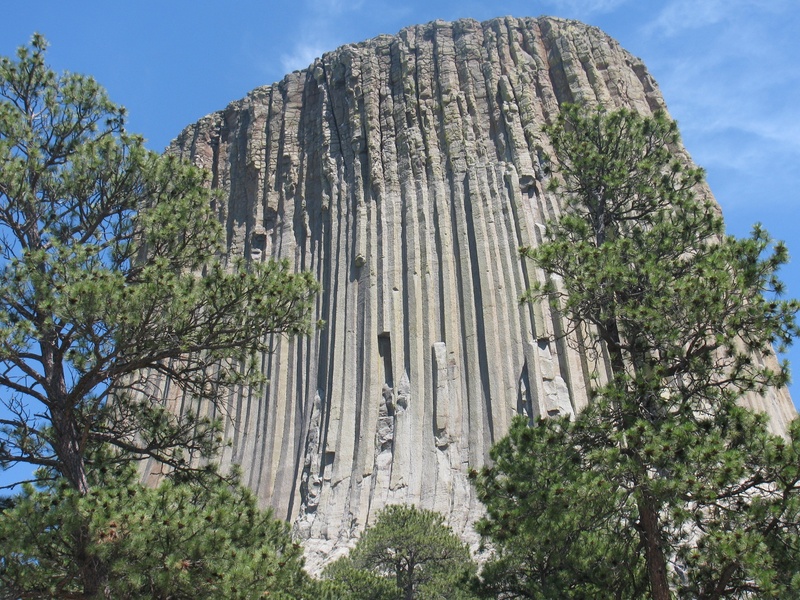 beauty in nature, formation, monument valley, solid, 1080P, tree, plant, low angle view, outdoors, america, rock, sky, mountain, no people, devils tower