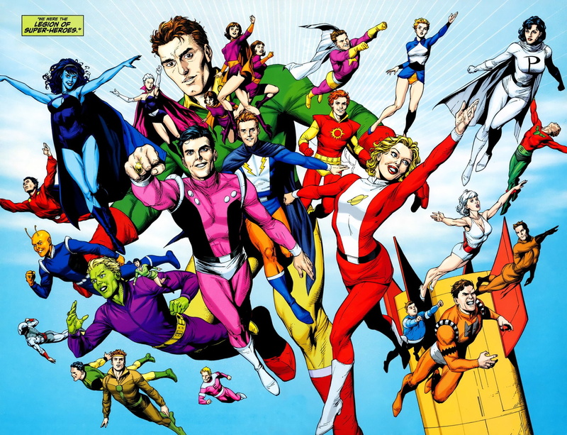Mon-El (DC Comics), Sun Boy, Reep Daggle, Phantom Girl, Bouncing Boy, 1080P, Legion of Super-Heroes, Comics, Saturn Girl, Ferro Lad, Dream Girl, Triplicate Girl