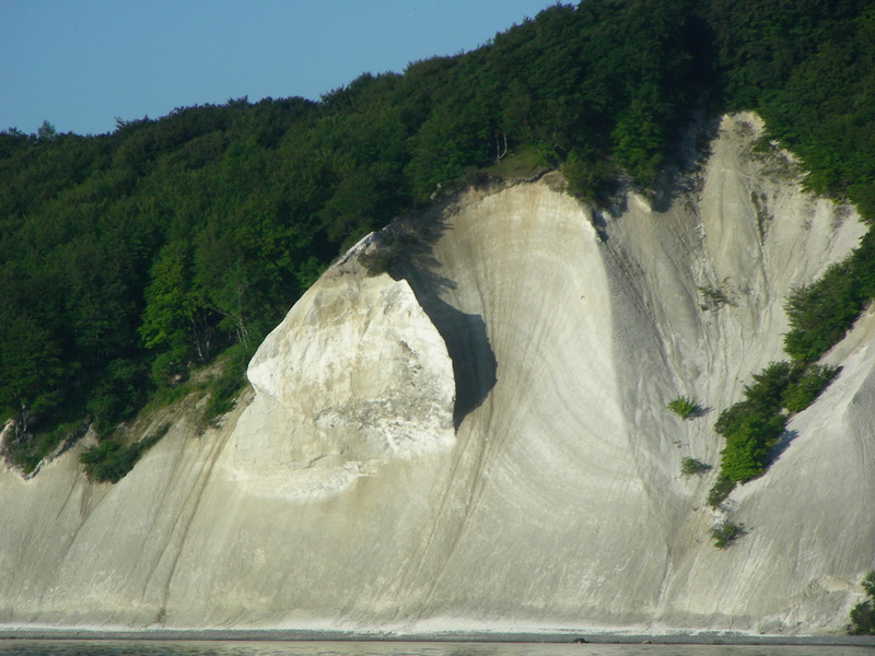 environment, tranquil scene, water, Cliffs, rock, sky, non-urban scene, plant, Mons Klint, nature, mountain, power in nature, Denmark, day, beauty in nature