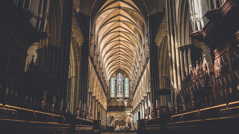 1080P, cathedral, Salisbury, church