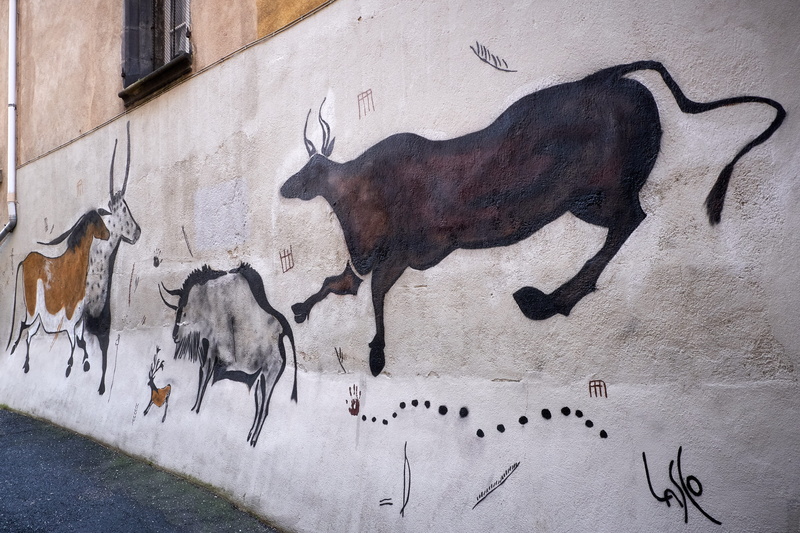 animal representation, nature, mural, prehistory, animals in the wild, wall - building feature, representation, art, france, no people, vertebrate, home decor