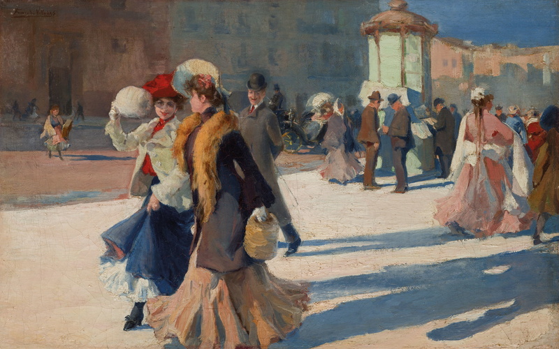 painting, Paris, Ricardo de Villodas de la Torre, classic art, 2K, artwork