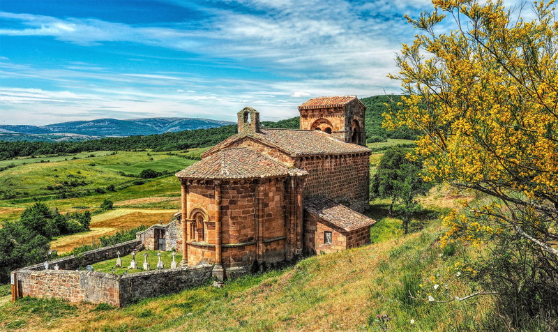 Church, Villanueva de La Torre, 4K, Spain, old