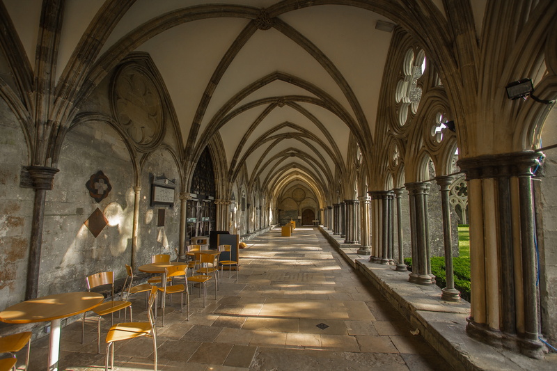 belief, church, salisbury, building, 5K, spirituality, monument, arch, religion, illuminated, arcade, ceiling, architectural column, seat, direction, built structure