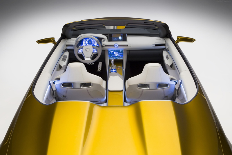 gold, Lexus LF-C2, 2K, supercar, concept, luxury cars, test drive