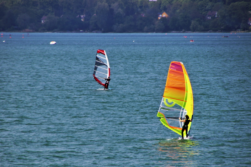 blue, sport, people, water sport, wind, day, wave, windsurfing, holiday, scenics - nature, transportation, rest, season, real people, aquatic sport, at the court of