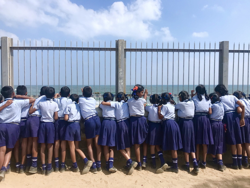 huddle, side by side, men, built structure, lifestyles, crowd, cloud - sky, woman, shoe, uniform, standing, female, sky, parade, mahabalipuram, 4K, marching