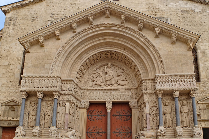 carving, religion, travel destinations, low angle view, france, 4K, creativity, tourism, belief, entrance, statue, building exterior, built structure