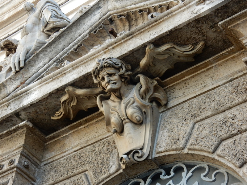 sculpture, no people, italy, bas relief, architecture, building exterior, ugly, building, carving, rome, craft, stone material, 4K, human representation