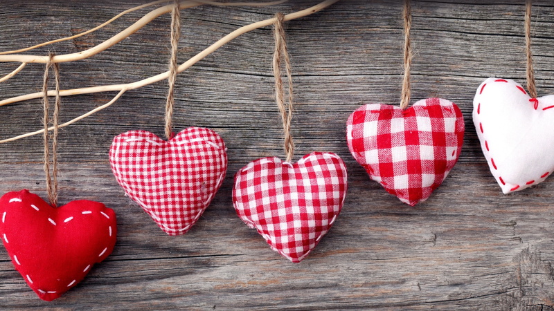 shaped, Heart, 2K, Handicrafts, Jewelry, Cloth
