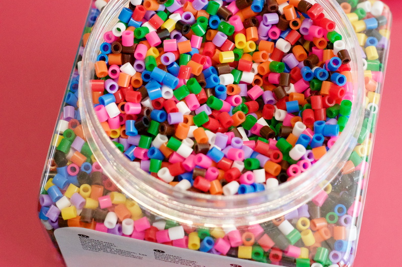 craft, hama, still life, handicraft, colorful, beads, food and drink, container, no people, plenty, sweet food, large group of objects, perler beads, perler