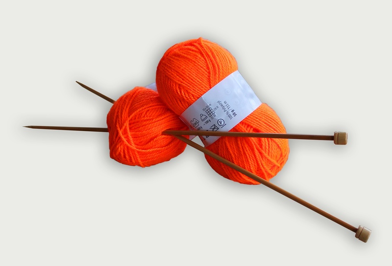 craft, group of objects, studio shot, indoors, knitting needle, hook, three objects, directly above, creativity, knitting needles, setting, still life