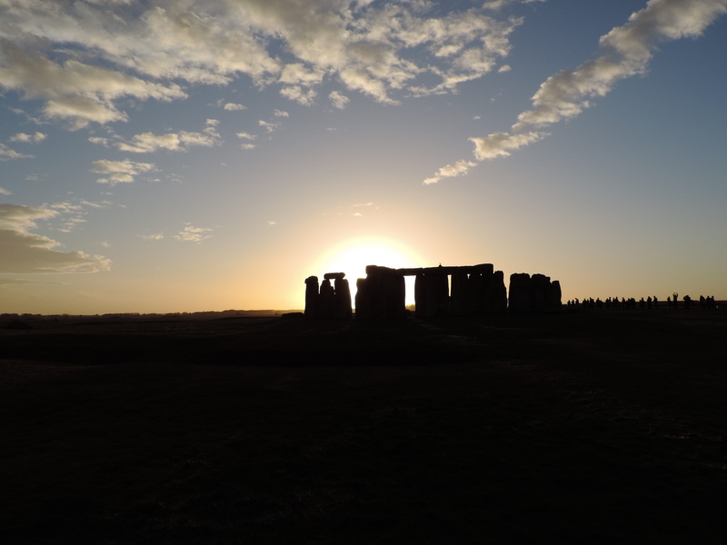 silhouette, outdoors, history, archaeology, amesbury, ruined, land, ancient civilization, built structure, scenics - nature, sunset, ancient, ancient history