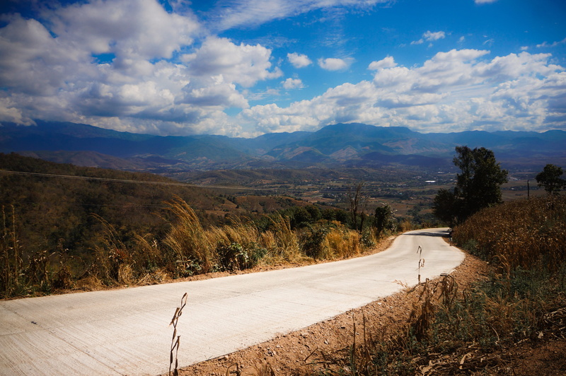 Thailand, environment, scenics - nature, the way forward, road, tranquil scene, remove the sight line, sky, landscape, mountain range, outdoors, chiang mai thailand