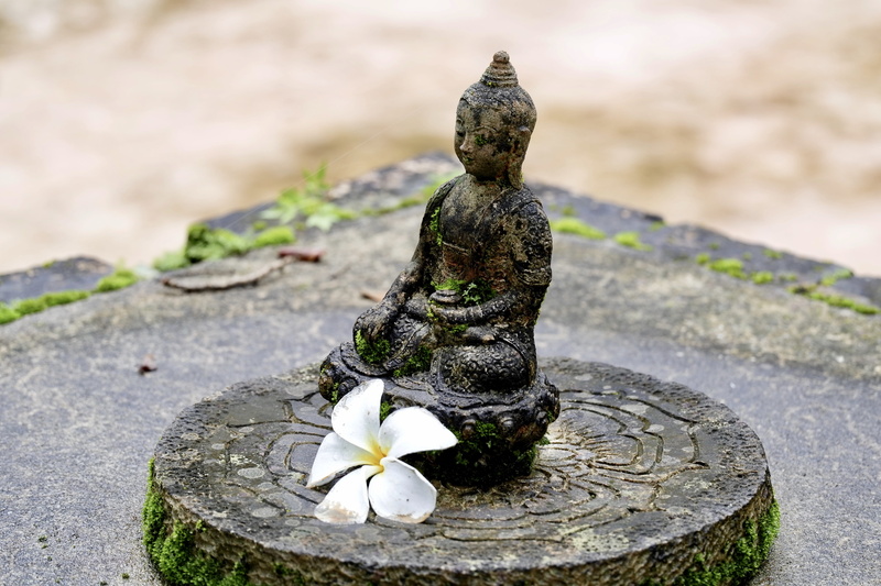 day, no people, plant, representation, flora, art, sculpture, figurine, 5K, art and craft, belief, outdoors, built structure, focus on foreground, statue