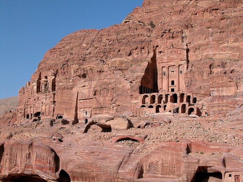 old, caves, tourism, solid, travel destinations, park, rock - object, history, colorado, architecture, petra, ruins, mesa, temple, 1080P, national, jordan