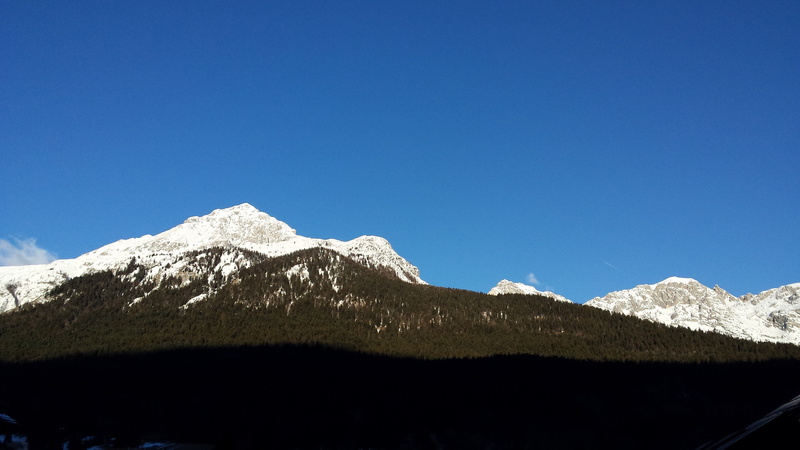 mountain range, outdoors, scenics - nature, Andalo, Winter, the dolomites, ferie, clear sky, snow, environment, landscape, sky, pine tree, Mountains, no people