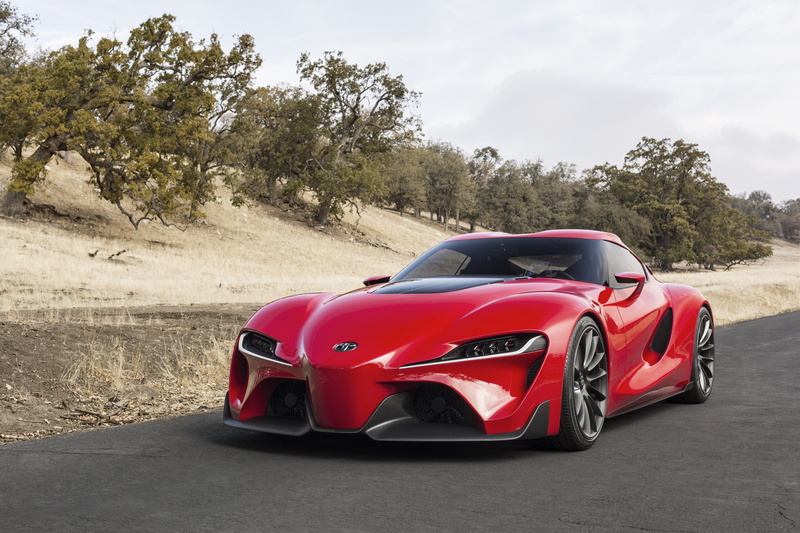 FT-1, ft, 2K, Concept, Toyota, car, Red, front