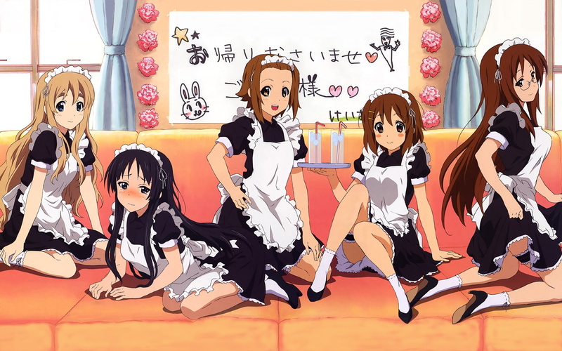 x, mio, K-ON!, hot, hd, 1080P, kon, anime, maids, yui, kotobuki, akiyama, tsumugi, art