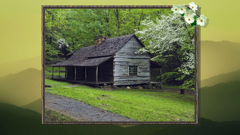 nature and landscapes, 1080P, dogwood, pioneer, mountains, smoky, tennessee, cabin