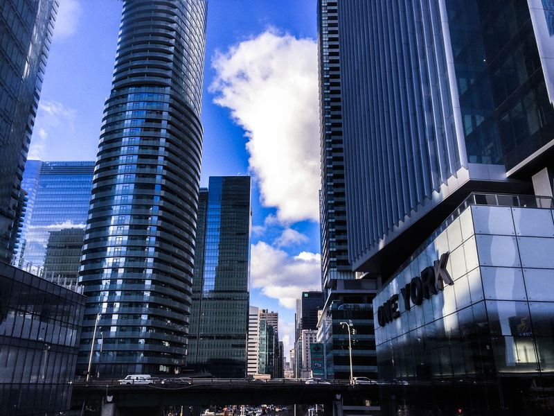 metal, nature, 6ix, tower, office, building, reflection, office building exterior, no people, the six, tall - high, light, canada, built structure, city