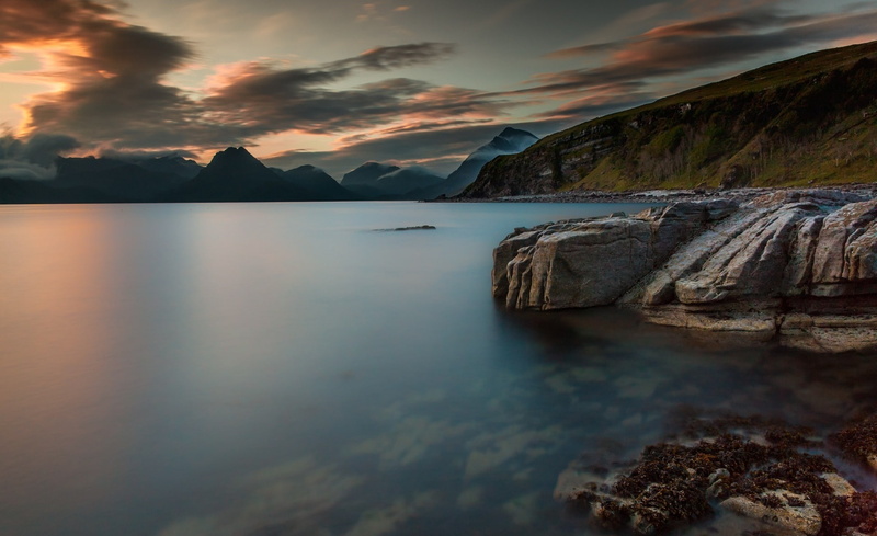 1080P, Coast, solid, rest light, waterfront, non-urban scene, rest, idyllic, tranquility, last light, sky, Mirroring, Beautiful, scenics - nature, Stones