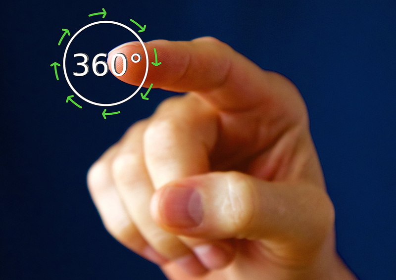 gesturing, 360 °, human Hand, finger, person, communication, global business, business, human finger, hand, screen, pointing, button, one person, right