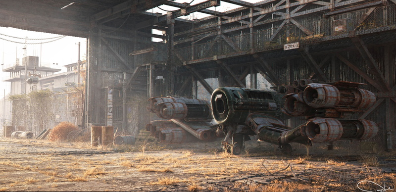 Old Hangar, structure, construction, aircraft, final render copy, 2K, Milos Belanec