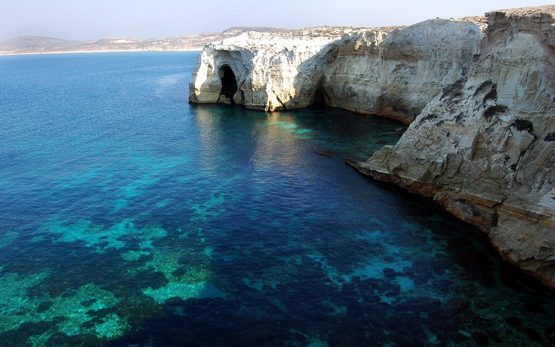 photography, travel and world, island, 1080P, body, water, milos, greece