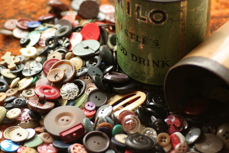 sewing, refreshment, button tin, circle, variation, group of objects, indoors, button, abundance, color, sew, excess, food and drink, backgrounds, container