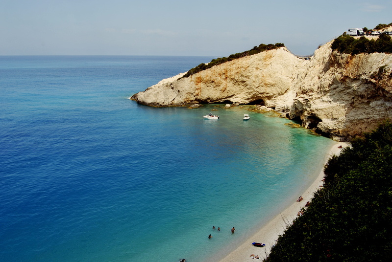 tranquility, Lefkada, nature, rock - object, holiday, sky, land, scenics, Greek, beauty in nature, 4K, Vacation, Island, turquoise, non-urban scene, seascape