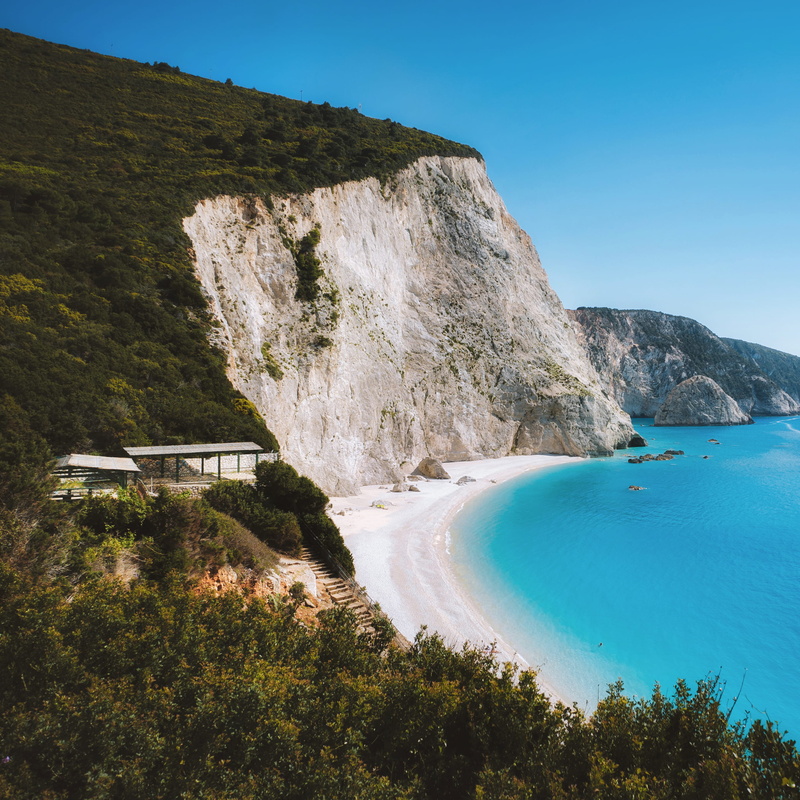 rock, mountain, island, lefkada, blue, no people, cliff, scenics - nature, water, beauty in nature, landscape, shoreline, greece, tranquil scene, coast