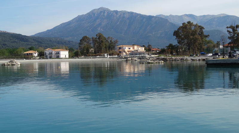ionian islands, day, no people, mountain, lefkada, scenics - nature, building exterior, outdoors, lake, built structure, beauty in nature, architecture