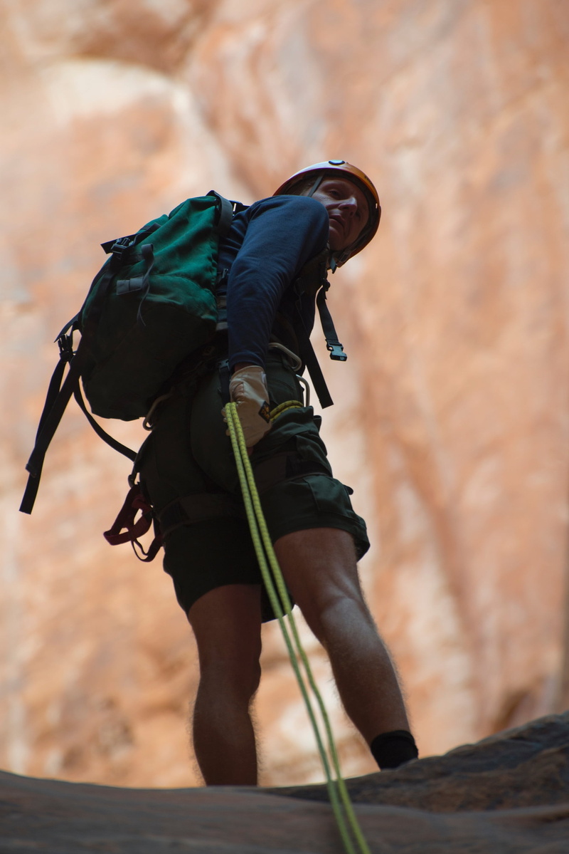 wall, day, rocks, climbing, usa, safety, sport, canyoneering, lifestyles, arches national park, landscape, helmet, mountaineering, line, 2K, outdoors