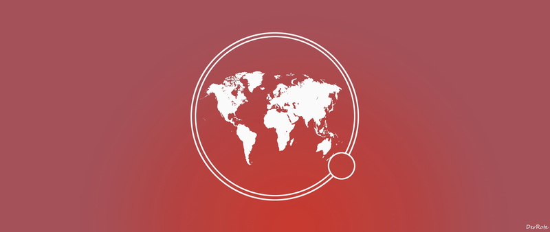 technology, 2K, global communications, global business, red, creativity, colored background, no people, white, world, copy space, love, directly above