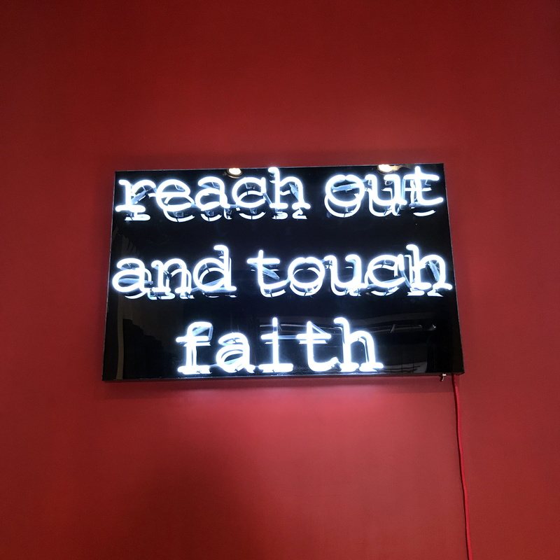 information, text, commercial sign, indoors, red, message, restaurant, san miguel de allende, mexico, no people, night, depeche mode, sign, red background