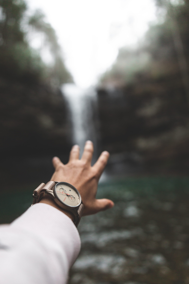 hand, water, watch photography, nature photos, watch photos, man, wander, selective, finger, body part, motion, human body part, outdoors, moody, day, wrist