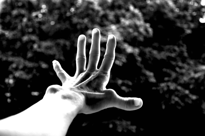 gesturing, focus on foreground, black and white, hand, 2K, body language, one person, human finger, limb, leisure activity, human hand, palm, finger, human body part