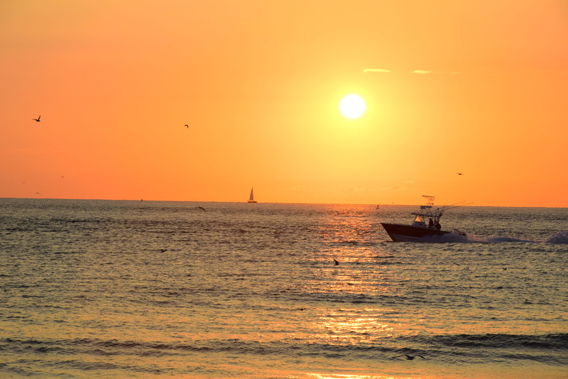 tranquility, white, tranquil scene, nature, summer, sea, scenic, outdoor, seaside, holiday, weather, no, evening, augustine, vacation, transportation system