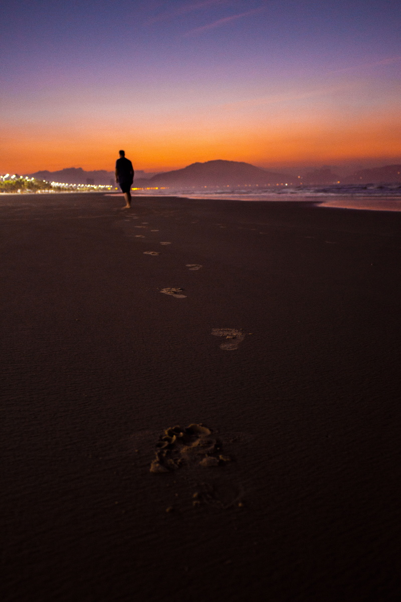 waves, backlit, sunrise, landscape, full length, dawn, person, beach, land, sea, standing, sun, wet, walking, seashore, leisure activity, scenic, action