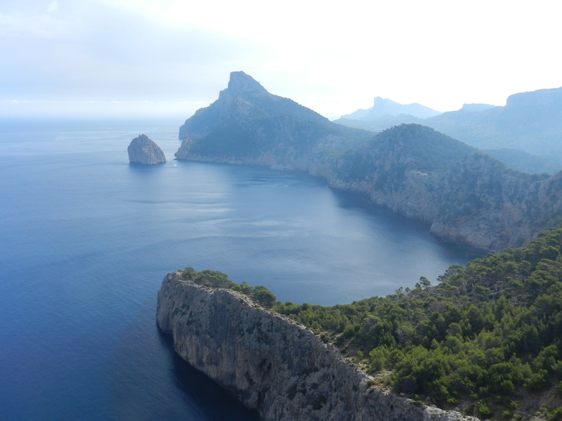 Formentera, water, coast, scenics - nature, formation, Mallorca, non-urban scene, cloud - sky, 4K, outdoors, mountain, solid, day, no people, remote, rock