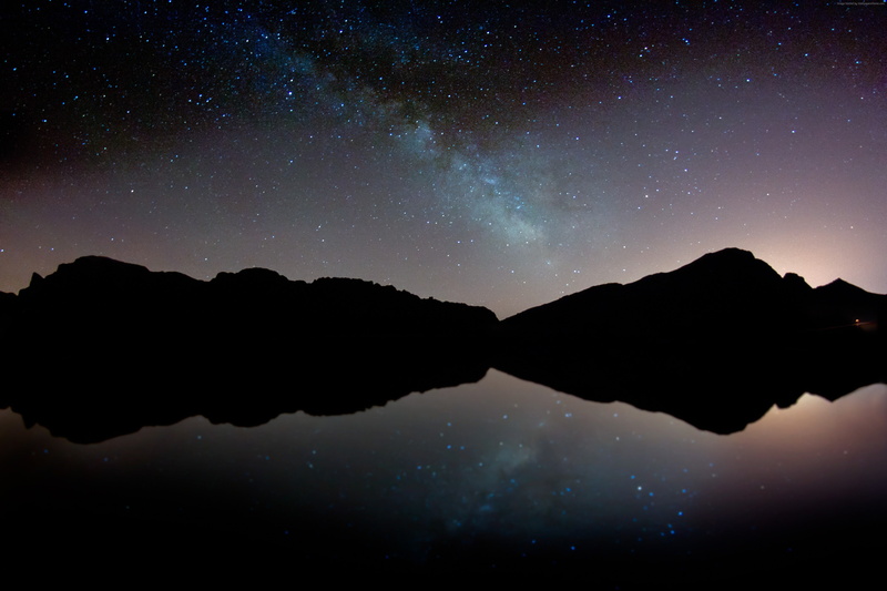 Majorca, mountains, 4k, stars, 5k, 4K, night