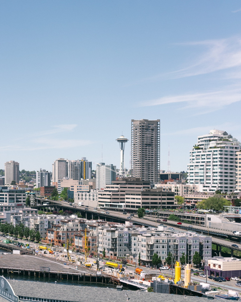 built structure, united states, vacation, pacific northwest, space needle, skyscraper, no people, pnw, landmark, blue, building, seattle, summer, 1080P