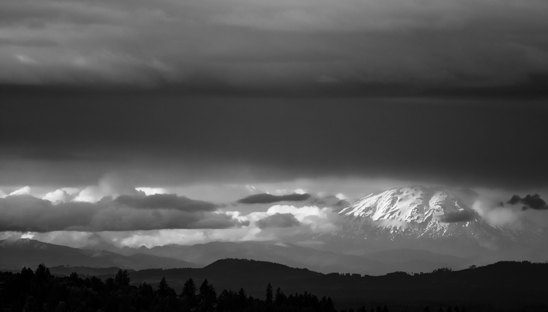 nature, north west, outdoors, silhouette, environment, sky, mt.sthelens, thunderstorm, oregon, volcano, pacific nw, power in nature, nw, depth, storm cloud