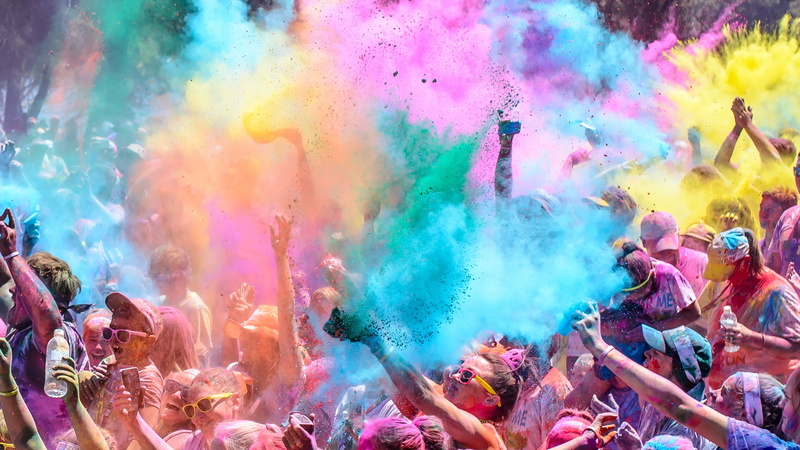 Colour Colour run, River Festival, 2K, fun running australia