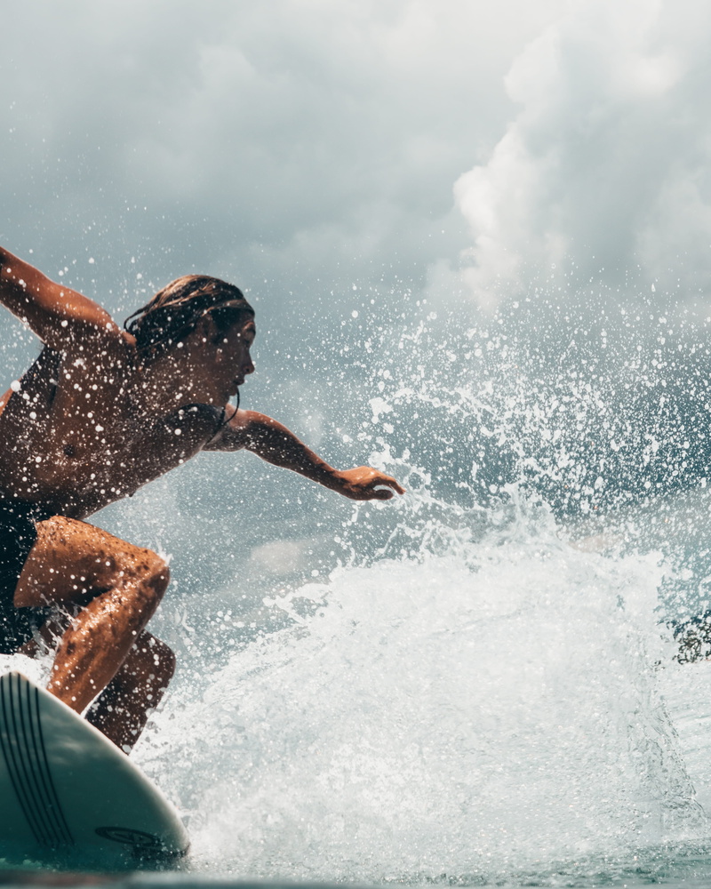 action, fun, day, surfboard, cloudy, water, human body part, pacific, ocean, aquatic sport, man, desktop background, blue, ollivfe, surfer on a wave, wave