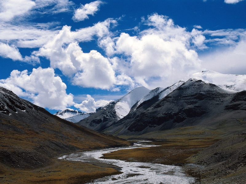 tranquil scene, scenics, tranquility, non-urban scene, cold temperature, hiking, snow, ice, blue, mountains, 720P, summer, no People, scenics - nature