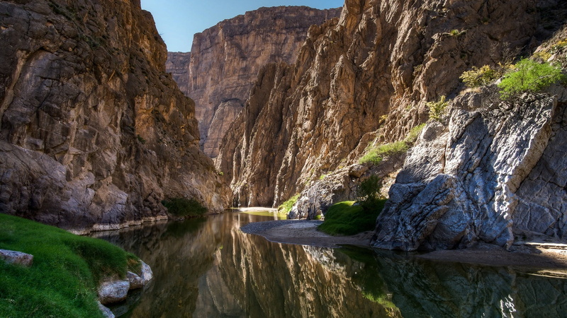 tranquility, national park, mariscal canyon, 1080P, land, solid, beauty in nature, sky, big bend national park, flowing, physical geography, tranquil scene