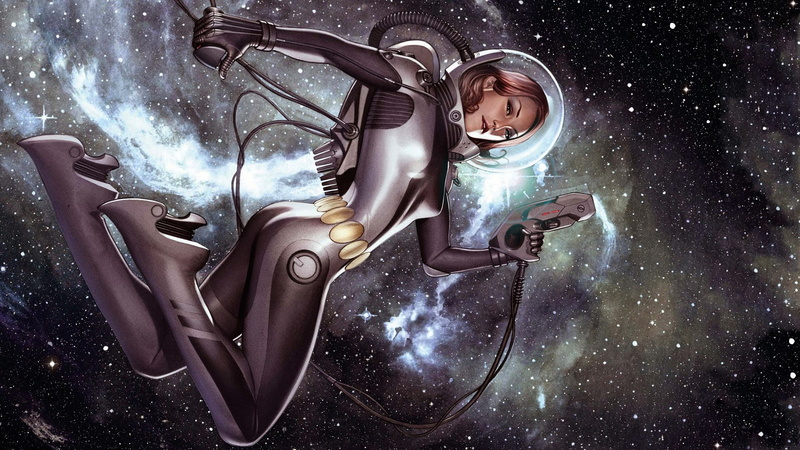 silver colored, winter, star - space, females, waist up, work helmet, space, adventure, outdoors, 1080P, emotion, fantasy, technology, people, child, astronaut