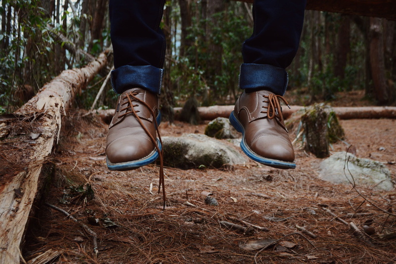 human limb, body part, low section, leather, land, person, photography, feet, shoes, tree, wearing, human body part, outdoors, human leg, green, people